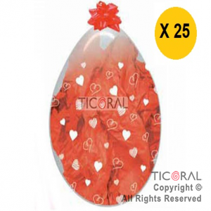 GLOBO SEMPERTEX R18 INF CR CORAZONES 1 x 25